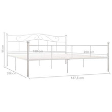 SKM Giroletto Bianco in Metallo 180x200 cm (19.9kg)