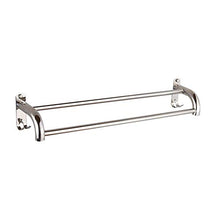 JSONA Portasciugamani, Doppio portasciugamani Cromato, mensola portasciugamani fissato al Muro, portasciugamani, portasciugamani in Acciaio Inossidabile in Bagno o cucina-B-70CM