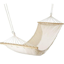 LBBGM Cotone Doppia Amaca con Spreader Bar,Matrimoniale Amaca da Campeggio Sedia Pesante Dovere,Amaca da Esterno per Cortile Cortile Dell'albero Singolo