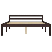SKM Giroletto con 2 Cassetti Marrone Scuro Legno di Pino 140x200 cm (30.25kg)