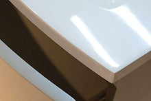 OrionShop Mobile Bagno Sospeso KAHINA da 60cm Tortora Opaco con Lavabo Specchio e Lampada LED Inclusi