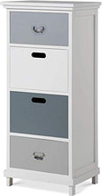Cassettiera Cassettiera in Legno massello Grande Organizer Cabinet con 4 cassetti unità di stoccaggio per Camera da Letto Fantastic