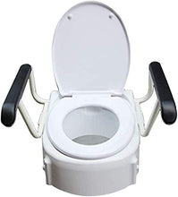 Maniglioni da Bagno Toilet corrimano Raised Toilet Seat con Il Coperchio Regolabile Toilet Seat con Il bracciolo Accessori da Bagno