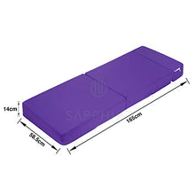 Futon Z - Divano letto singolo pieghevole per adulti e bambini, con rivestimento rimovibile con cerniera, colore: viola