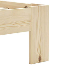 BIGTO - Struttura per letto in legno di pino massiccio, per camera da letto, stile C, 180 x 200 cm, colore: Naturale