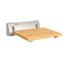Oneconcept Arielle - Sedile da Doccia Pieghevole, Superficie in Bambù, Gancio in Alluminio, Peso max.: 160 kg, incl. Materiale di Montaggio, Stile: Classic, Legno