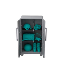 Terry 1 Armadio Multifunzionale Alto, da Esterno Interno, Due Ante, grigio, 78 x 43.6 x 143 cm