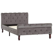 SKM Giroletto Grigio in Velluto 100x200 cm