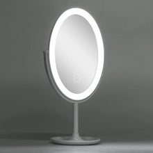 Specchio per il trucco illuminato LED 4200ºK Ø14,5Cm Ricaricabile-Regolabile bianco30.000H [SUN-ESLED-02-W] | Greenice