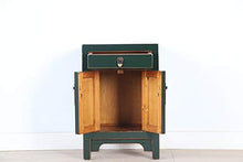 Yajutang Cassettiera cinese comodino in legno massello verde abete
