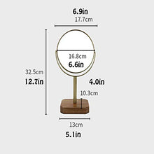 LYUN Beautify Beauties Trucco Specchio, Controsoffitto in Legno Specchio per vanità Buono per Il Bagno da Tavolo in Viaggio
