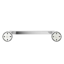 KEUCO Portasciugamani in metallo cromato lucido, 36 cm di larghezza, asta porta asciugamani rettangolare, per bagno e bagno degli ospiti, montaggio a parete