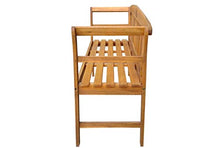 Panchina da giardino con bracciolo, poltrona da giardino in legno massiccio per giardino, cortile, terrazza, patio, prato, 157 x 45 x 82,5 cm