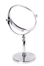 HIMRY Doppia Faccia Specchi da Trucco, Ingranditori 10X con Piedistallo, 14,7 cm 6 Pollici Specchio da Tavolo, Specchio Bagno per Trucco e Rasatura, Cromato, KXD3106-10x