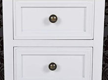 Cassettiera ausiliare con 2 cassetti, 2 pezzi, comodino da notte, stile nordico per camera da letto, colore bianco, 34,5 x 30 x 49 cm