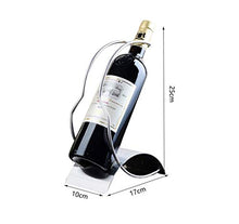 COLiJOL Portabottiglie per Vino in Acciaio Inossidabile Portabottiglie per Vino Singolo Portabottiglie per Vino da Appoggio Espositori per Espositori Decorazione Di Moda