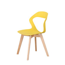 GroBKau, set di 4 sedie semplici e moderne in plastica per soggiorno, sala da pranzo, ufficio, sala riunioni, ristorante, ecc.