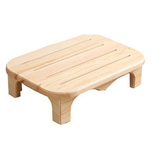 JXING Sgabello con Gradino in Legno Massello, Sgabello da Barba Resistente, Leggero E Antiscivolo, Sgabello Piccolo per Bambini, per Casa, Bagno, Comodino