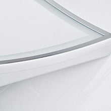 Mirror Specchio a LED, Specchio cosmetico, Specchio Quadrato, Specchio da Bagno, Specchio da Bagno, Specchio in Acciaio Inossidabile, Specchio Pieghevole, Lente d'Ingrandimento (Colore Cromato)