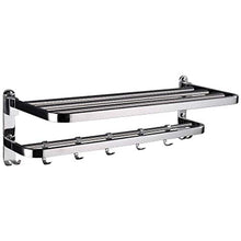 Camisin Portasciugamani Gratuito Punching Accessori Bagno WC Mensola Pieghevole A Parete
