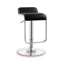 TopJiä Regolabile Sgabello Avere PU Pelle,Economico Sgabelli da Bar A 360 Gradi Girevole con Poggiapiedi,Bar Seggiolone Regolabile da Bar,Aumentare Cromo Base 41cm