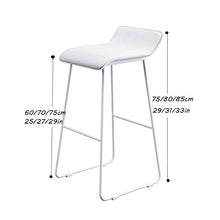 1 PZ Piealto Senza Schienale Sedia Moderna nordica in Pelle PU Adatto ristoranti, soggiorni, banconi, banconi Bar ， Carico Massimo 400 libbre casa, Ufficio