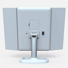 LBWARMB Trucco Specchio con luci Specchio per Il Trucco LED Trifold Trifold - Batteria E USB Accensione Specchio Cosmetico Specchio per Il Trucco Cosmetico Specchio per Il comò