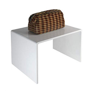 Avà srl Tavolino plexiglass Bianco - CM(LxPxH): 12x10x10