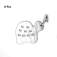 Xzbnwuviei, clip per tovaglia in acciaio inox, 4 pezzi, clip per appendere la tovaglia in acciaio inox, morsetti multifunzione per tovaglia da picnic