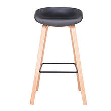 EGOONM Set di 2 Sgabelli da Bar ,Moderni Sedia Cucina Alta, per Bar Cucina Ristorante taverna (Nero-2)