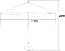 SHANCL Ombrellone Ombrelloni Portatili 9' Patio/Giardino Ombrello con Crank, Perfetti for Outdoor Yard, Beach Commercial Mercato Event (Color : DarGreen)