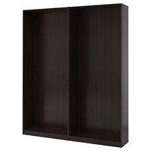 PAX 2 telai armadio 200x35x236 nero-marrone