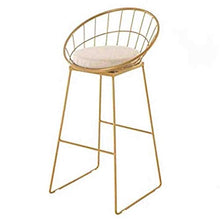 Zhangmeiren Sgabello Alto Moderno Minimalista in Ferro Battuto Alto Tavolo da Bar Sgabello da Bar Sedia da Pranzo