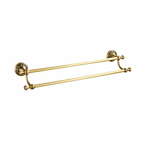 Portasciugamani da parete con doppio portasciugamani a muro Accessori spazzolato Simple 50Cm