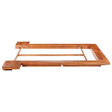 SKM Giroletto Futon Giapponese in Legno Massello Acacia 200x200 cm