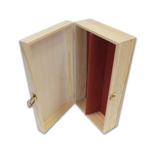 PZ 1 SCATOLA VINO IN LEGNO DI PINO NATURALE (2 BOTTIGLIE) CASSETTA PORTA BOTTIGLIE IN LEGNO BOX FOR BOTTLES CONTENITORE PORTABOTTIGLIE