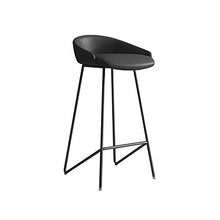XINGLEI Sgabelli da Bar Moderni con Gambe e poggiapiedi in Metallo, posti a Sedere Alti per la Colazione, per la Reception del Tempo Libero del bancone della Cucina, Altezza Seduta 65 cm / 75 cm
