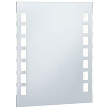 Tidyard Specchio da Parete Rettangolare a LED per Bagno 50x60 cm,Specchio a Muro Bagno,Specchio da Bagno,Specchio Bagno Parete,Specchio da Parete con Luce LED 50x60 cm