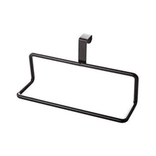 DOITOOL 2 pezzi Porta asciugamani da cucina sopra larmadio Portasciugamani da appendere sopra la Porta da cucina per interno o esterno delle porte porta strofinacci cucina (nero)