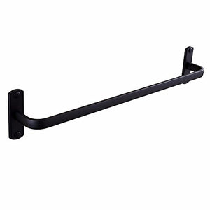 MBYW Portasciugamani Moderno Portasciugamani Elegante per Il Portasciugamani da Bagno in Metallo Nero con portasalviette Singolo in Alluminio Portasalviette Europeo con pendaglio da 40 cm