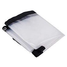 Tenda da balcone in plastica per esterni, isolante, antipolvere, antipioggia, copertura impermeabile per piante, serra, plastica, Trasparente, 2x2 m