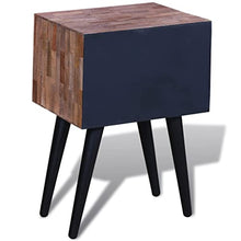 vidaXL Comodino a 2 Cassetti in Legno di Recupero Cassettiera Mobiletto Arredo