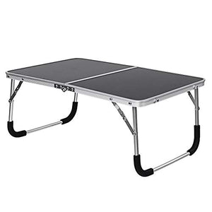 Tavoli da picnic Tavolo pieghevole, tavolo regolabile in lega di alluminio da tavolo da tavolo pieghevole per laptop supporto per laptop da studio tavolo da studio per letto divano tavolo da tè stand