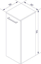 Fackelmann - Armadietto da bagno B.PERFEKT/con sistema di chiusura Soft-Close/Dimensioni (L x A x P): ca. 30 x 81 x 32 cm/Armadio di alta qualità per il bagno/corpo: nero/larghezza: 30 cm
