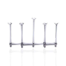 Grigio chiaro retrattile tazza asciugatura rack supporto bottiglie vino vetro