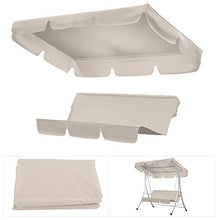 HelloCreate, set di copertura per altalena impermeabile per patio e altalena + copri sedile per altalena a 3 posti