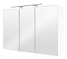 Posseik 5439 – 76 – Armadietto a Specchio, a 3 Ante, 110 x 68 x 16 cm, Colore: Bianco