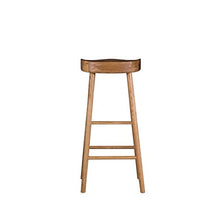 Amazon Brand, Sgabello, 39,8 x 34,8 x 81 cm, legno di quercia selvatica oliato, naturale