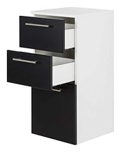 Set di mobili da bagno SANTINI 100 (4 pezzi) nero satinato