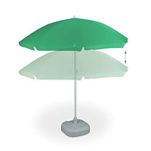 Relaxdays, Ombrellone da Giardino, Spiaggia, 8 Stecche, inclinabile Unisex Adulto, Verde, 192x180x180 cm